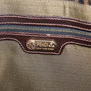 FENDI Zucca Canvas Shoulder Bag Brown Black Auth 206232A-24