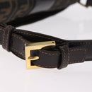 FENDI Zucca Canvas Shoulder Bag Brown Black Auth 206232A-8