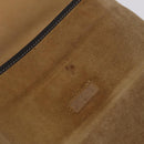 LOEWE Shoulder Bag Suede Beige Gold Auth 206237-10