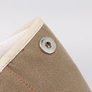 PRADA Tote Bag Canvas Jacquard Beige Silver Auth 206242A-19