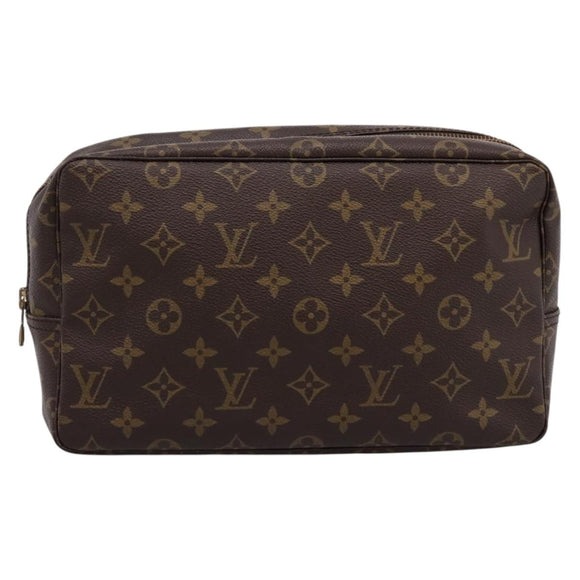 LOUIS VUITTON Monogram Trousse Toilette 28 Clutch Bag M47522 LV Auth 206246