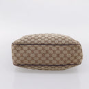 GUCCI GG Canvas New Jackie Hand Bag Beige Gold 145818 Auth 206247-10
