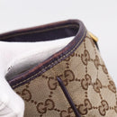 GUCCI GG Canvas New Jackie Hand Bag Beige Gold 145818 Auth 206247-17