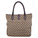 GUCCI GG Canvas New Jackie Hand Bag Beige Gold 145818 Auth 206247-3