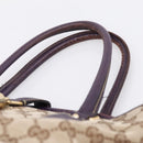 GUCCI GG Canvas New Jackie Hand Bag Beige Gold 145818 Auth 206247-8