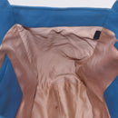 Miu Miu Tote Bag Leather Blue Gold Auth 206248A-25
