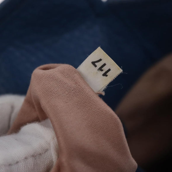 Miu Miu Tote Bag Leather Blue Gold Auth 206248A