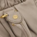 Miu Miu Hand Bag Leather 2way Beige Gold Auth 206249M-20