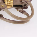 Miu Miu Hand Bag Vitellolux Pink Gold Auth 206250M-16