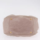 Miu Miu Hand Bag Vitellolux Pink Gold Auth 206250M-6
