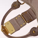 Miu Miu Hand Bag Vitellolux Pink Gold Auth 206250M-24