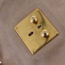 Miu Miu Hand Bag Vitellolux Pink Gold Auth 206250M-25