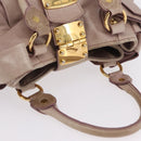 Miu Miu Hand Bag Vitellolux Pink Gold Auth 206250M-7
