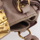 Miu Miu Hand Bag Vitellolux Pink Gold Auth 206250M-15