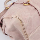 Miu Miu Hand Bag Vitellolux 2way Pink Gold Auth 206251M-17