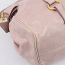 Miu Miu Hand Bag Vitellolux 2way Pink Gold Auth 206251M-19