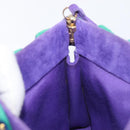 Saint Laurent Shoulder Bag Suede Purple Gold Tone Auth 206253A-19