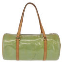 LOUIS VUITTON Monogram Vernis Bedford Hand Bag Baby Blue M91007 LV Auth 206254-4