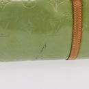 LOUIS VUITTON Monogram Vernis Bedford Hand Bag Baby Blue M91007 LV Auth 206254-5