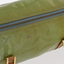 LOUIS VUITTON Monogram Vernis Bedford Hand Bag Baby Blue M91007 LV Auth 206254-9
