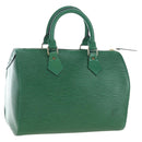LOUIS VUITTON Epi Speedy 25 Hand Bag Borneo Green M43014 LV Auth 206255V-1