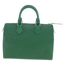 LOUIS VUITTON Epi Speedy 25 Hand Bag Borneo Green M43014 LV Auth 206255V-13