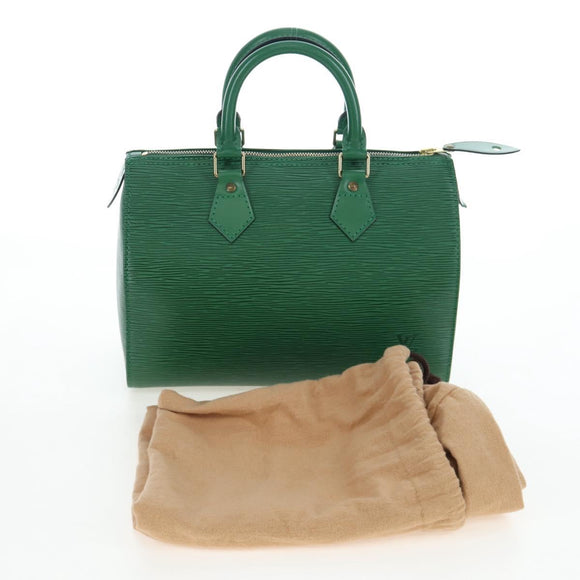 LOUIS VUITTON Epi Speedy 25 Hand Bag Borneo Green M43014 LV Auth 206255V