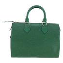LOUIS VUITTON Epi Speedy 25 Hand Bag Borneo Green M43014 LV Auth 206255V-2