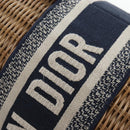 Christian Dior Oblique Shoulder Bag Rattan 2way Navy Gold Auth 206256SAM-22
