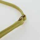 Miu Miu Wonder Hand Bag straw 2way Yellow Gold Auth 206257SAM-15