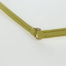 Miu Miu Wonder Hand Bag straw 2way Yellow Gold Auth 206257SAM-9