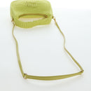 Miu Miu Wonder Hand Bag straw 2way Yellow Gold Auth 206257SAM-8