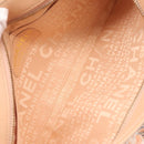 CHANEL Choco Bar Chain Shoulder Bag Silk Pink Gold CC Auth 206258SAM-19