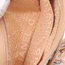 CHANEL Choco Bar Chain Shoulder Bag Silk Pink Gold CC Auth 206258SAM-22