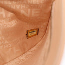 CHANEL Choco Bar Chain Shoulder Bag Silk Pink Gold CC Auth 206258SAM-23