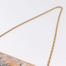 CHANEL Choco Bar Chain Shoulder Bag Silk Pink Gold CC Auth 206258SAM-8