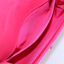 CHANEL Matelasse Boy Chanel Chain Shoulder Bag Velor Pink Silver CC Auth 206259M-20