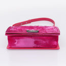 CHANEL Matelasse Boy Chanel Chain Shoulder Bag Velor Pink Silver CC Auth 206259M-9