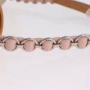 Christian Dior Trotter Canvas Romantic Chain Bag PVC Ivory Silver Auth 206260SAM-10