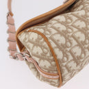 Christian Dior Trotter Canvas Romantic Chain Bag PVC Ivory Silver Auth 206260SAM-15