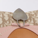Christian Dior Trotter Canvas Romantic Chain Bag PVC Ivory Silver Auth 206260SAM-20