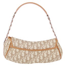 Christian Dior Trotter Canvas Romantic Chain Bag PVC Ivory Silver Auth 206260SAM-3