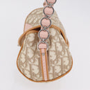 Christian Dior Trotter Canvas Romantic Chain Bag PVC Ivory Silver Auth 206260SAM-4