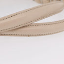 Christian Dior Trotter Canvas Chain Tote Bag PVC Ivory Silver Auth 206261A-16
