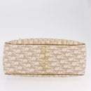 Christian Dior Trotter Canvas Chain Tote Bag PVC Ivory Silver Auth 206261A-8