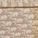 Christian Dior Trotter Canvas Chain Tote Bag PVC Ivory Silver Auth 206261A-9