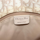 Christian Dior Trotter Canvas Chain Tote Bag PVC Ivory Silver Auth 206261A-26