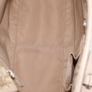 Christian Dior Trotter Canvas Chain Tote Bag PVC Ivory Silver Auth 206261A-11