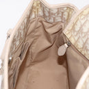 Christian Dior Trotter Canvas Chain Tote Bag PVC Ivory Silver Auth 206261A-28