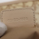 Christian Dior Trotter Canvas Chain Tote Bag PVC Ivory Silver Auth 206261A-12